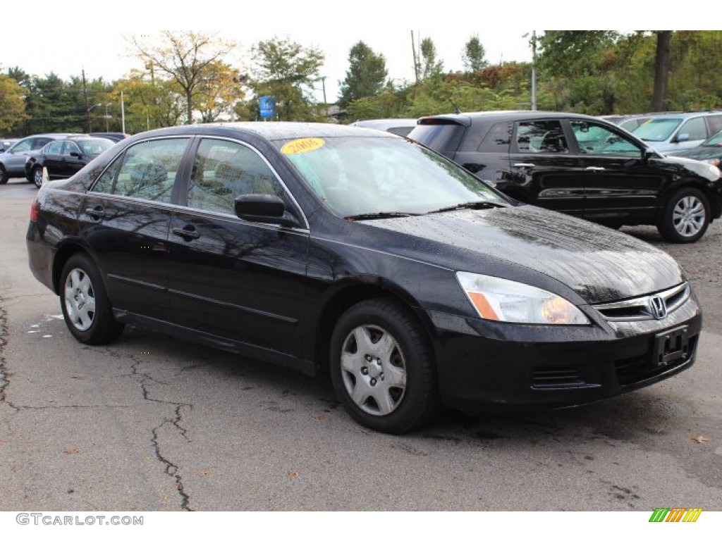 2006 Accord LX Sedan - Nighthawk Black Pearl / Ivory photo #3