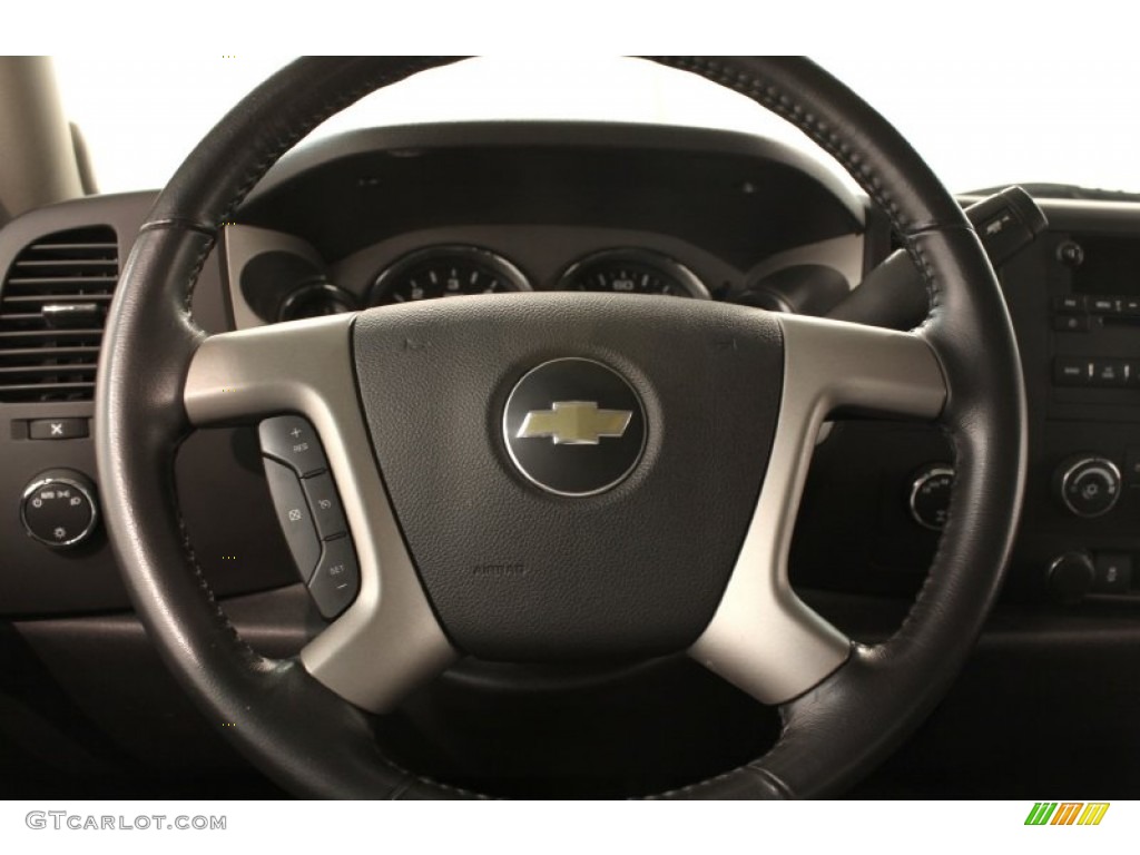 2012 Chevrolet Silverado 1500 LT Extended Cab 4x4 Ebony Steering Wheel Photo #71902108