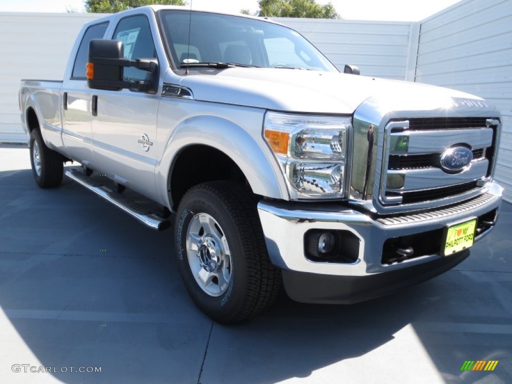 2012 F350 Super Duty XLT Crew Cab 4x4 - Ingot Silver Metallic / Steel photo #1