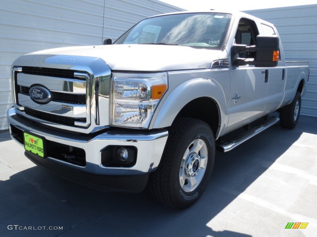 2012 F350 Super Duty XLT Crew Cab 4x4 - Ingot Silver Metallic / Steel photo #6