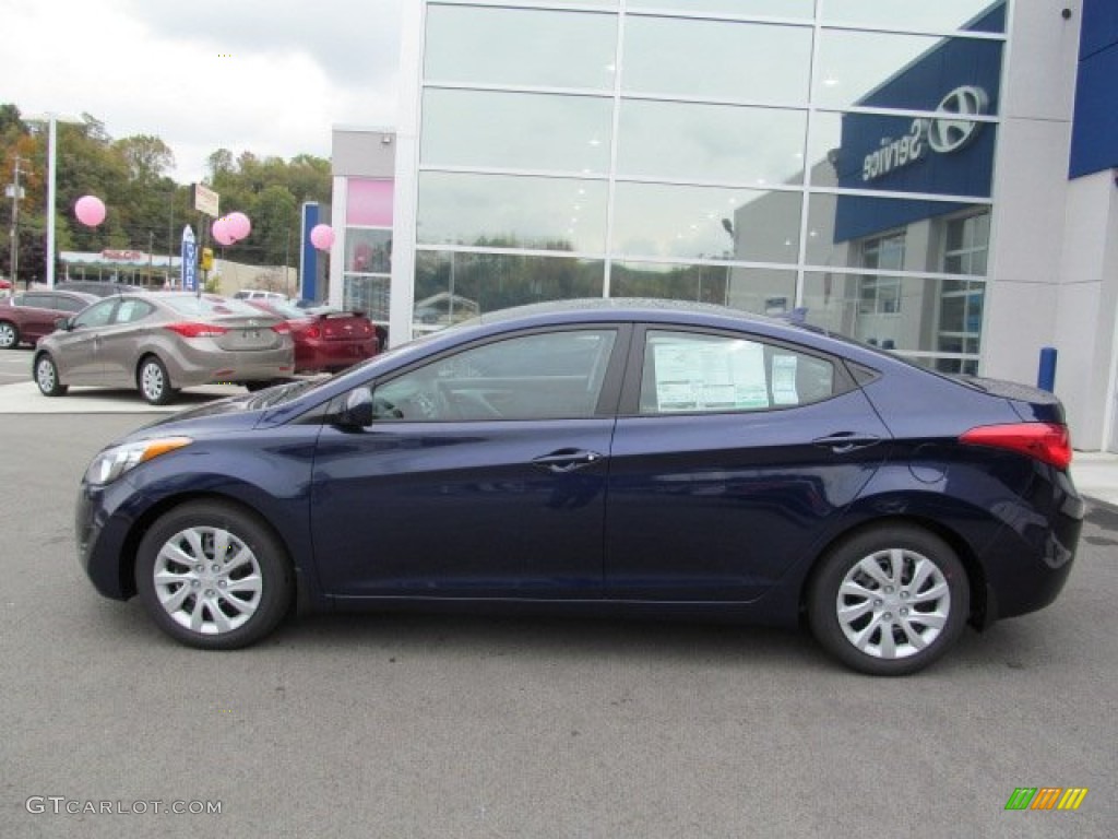 2013 Elantra GLS - Indigo Night / Gray photo #2