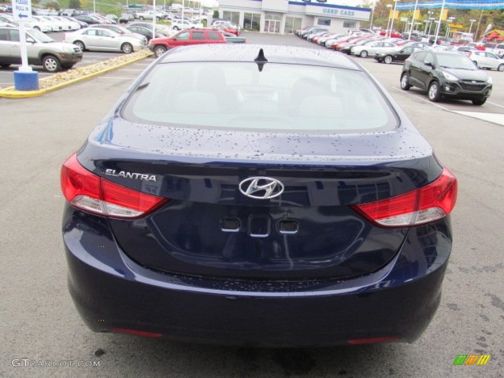 2013 Elantra GLS - Indigo Night / Gray photo #4