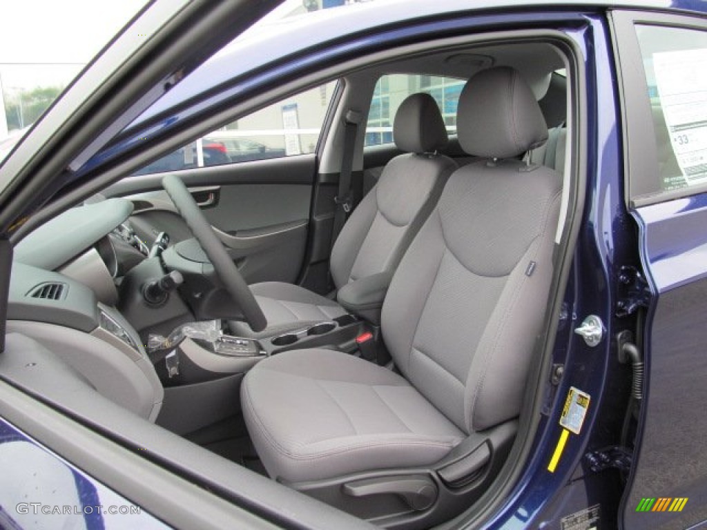 2013 Elantra GLS - Indigo Night / Gray photo #7