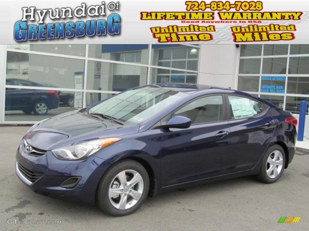 2013 Elantra GLS - Indigo Night / Gray photo #1