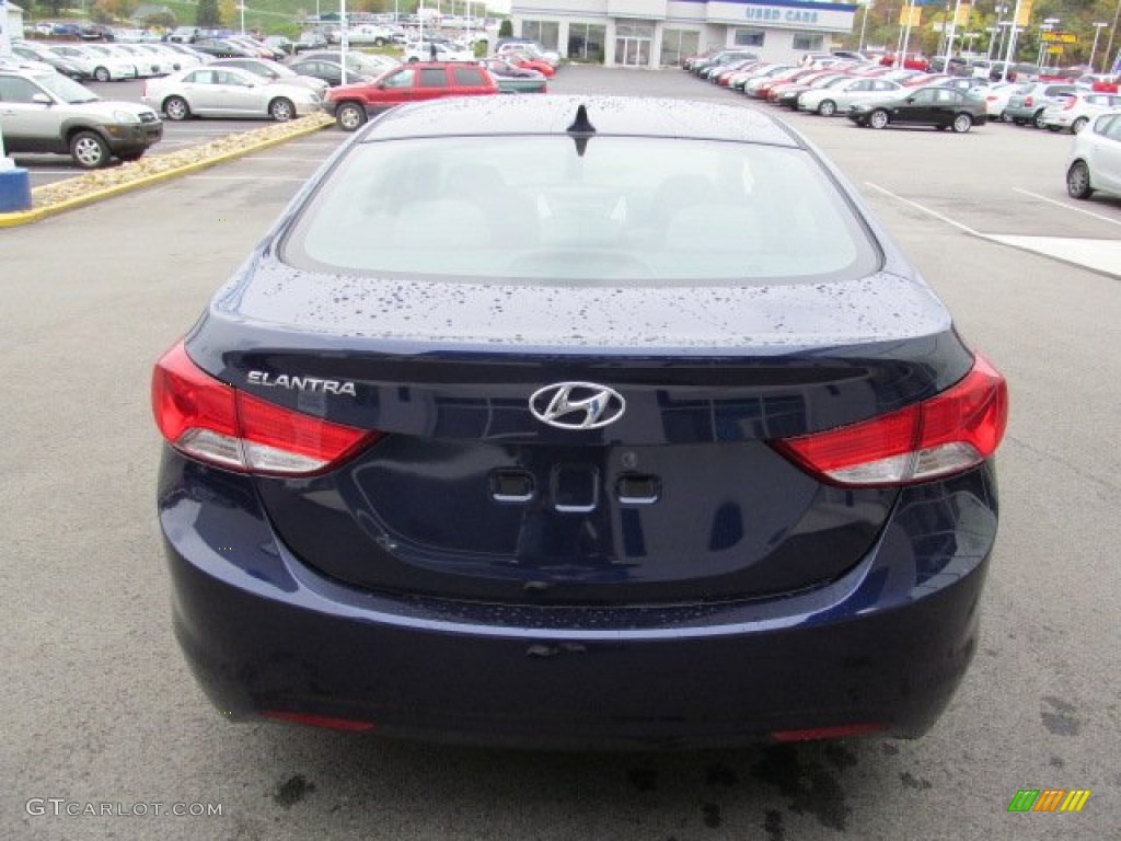 2013 Elantra GLS - Indigo Night / Gray photo #4