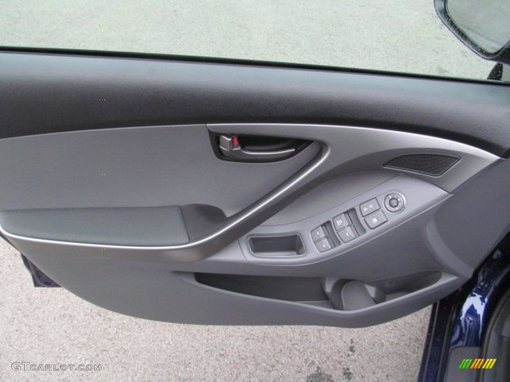 2013 Elantra GLS - Indigo Night / Gray photo #5