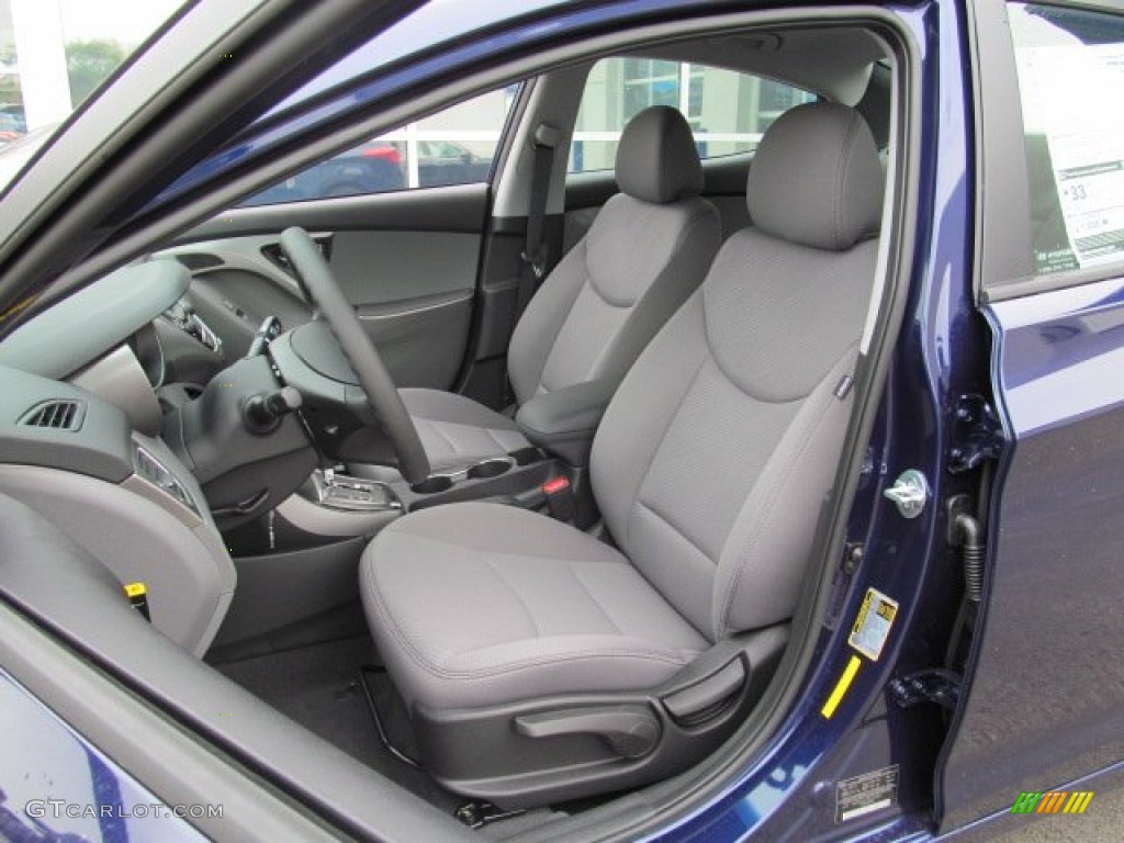 2013 Elantra GLS - Indigo Night / Gray photo #7