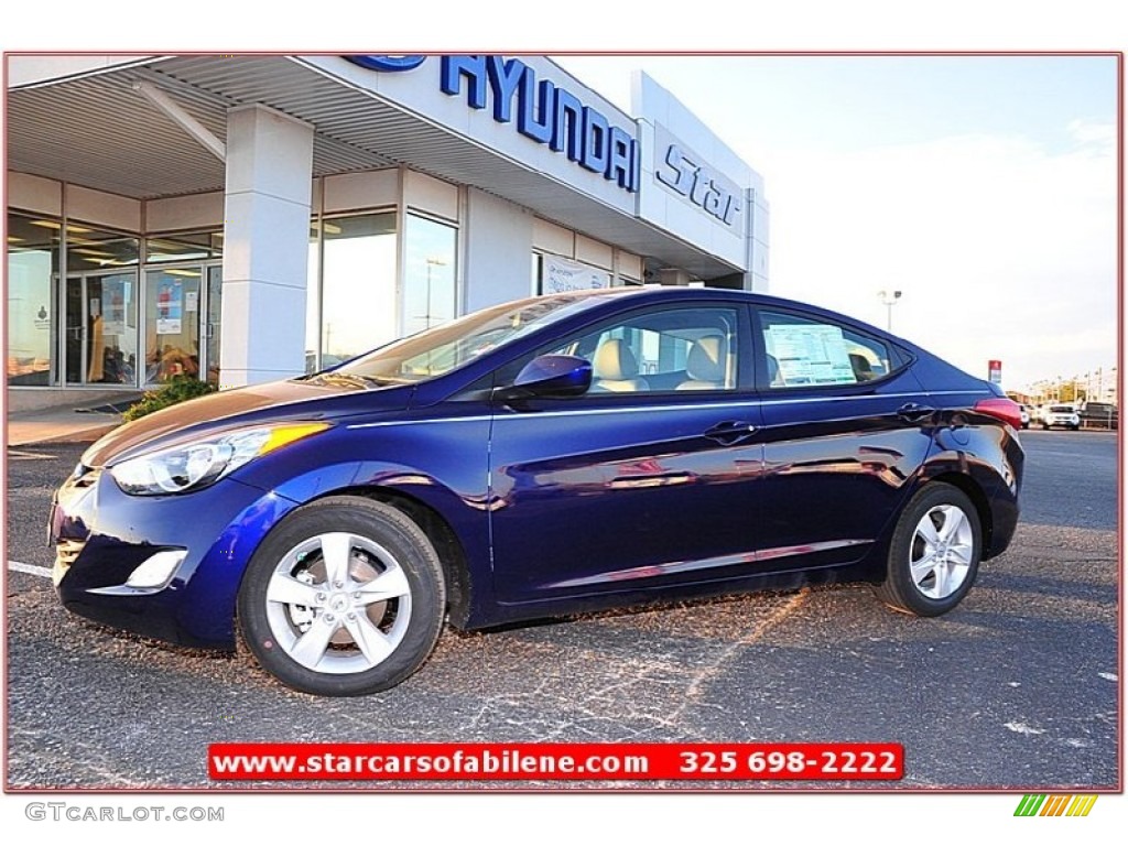 2013 Elantra GLS - Indigo Night / Gray photo #1