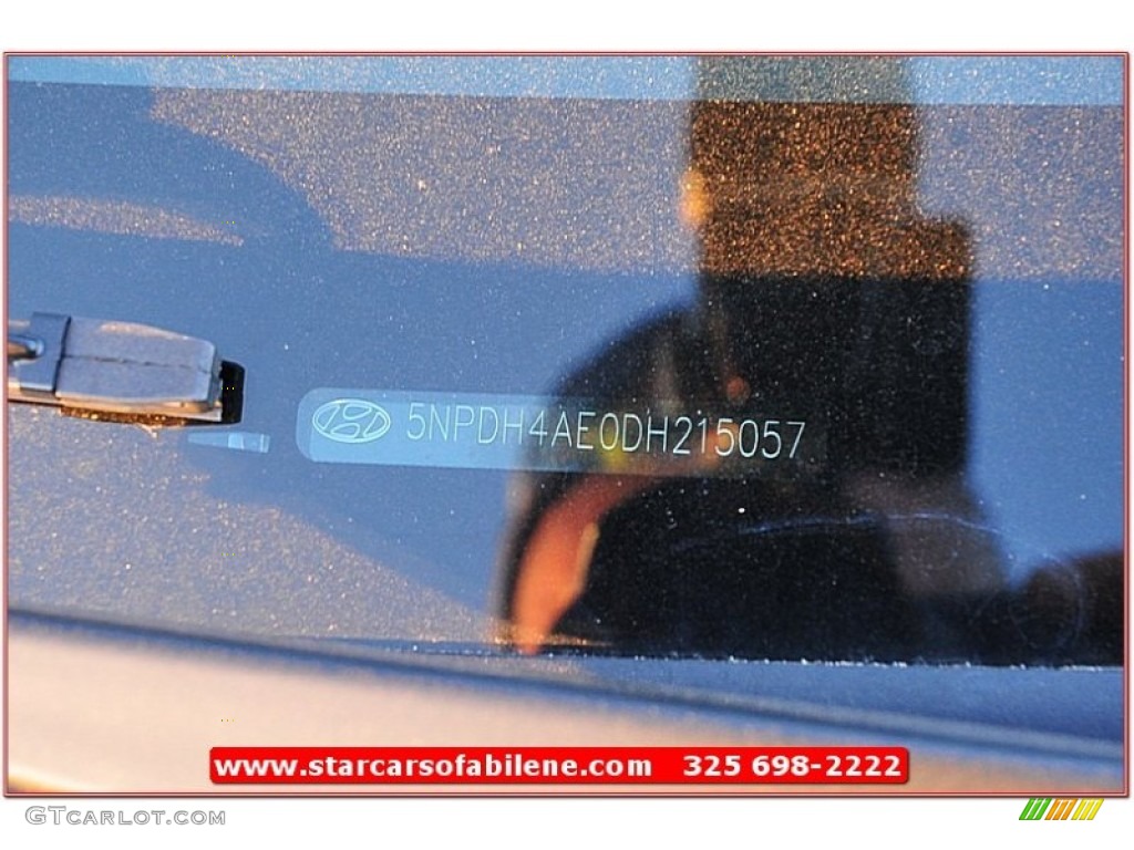 2013 Elantra GLS - Indigo Night / Gray photo #10