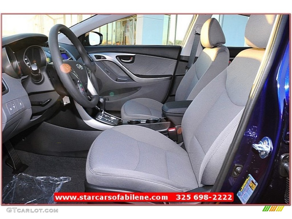 2013 Elantra GLS - Indigo Night / Gray photo #12