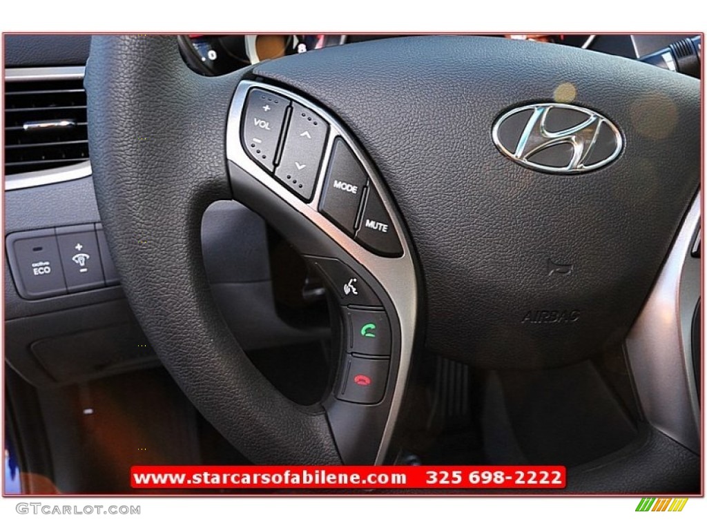 2013 Elantra GLS - Indigo Night / Gray photo #17