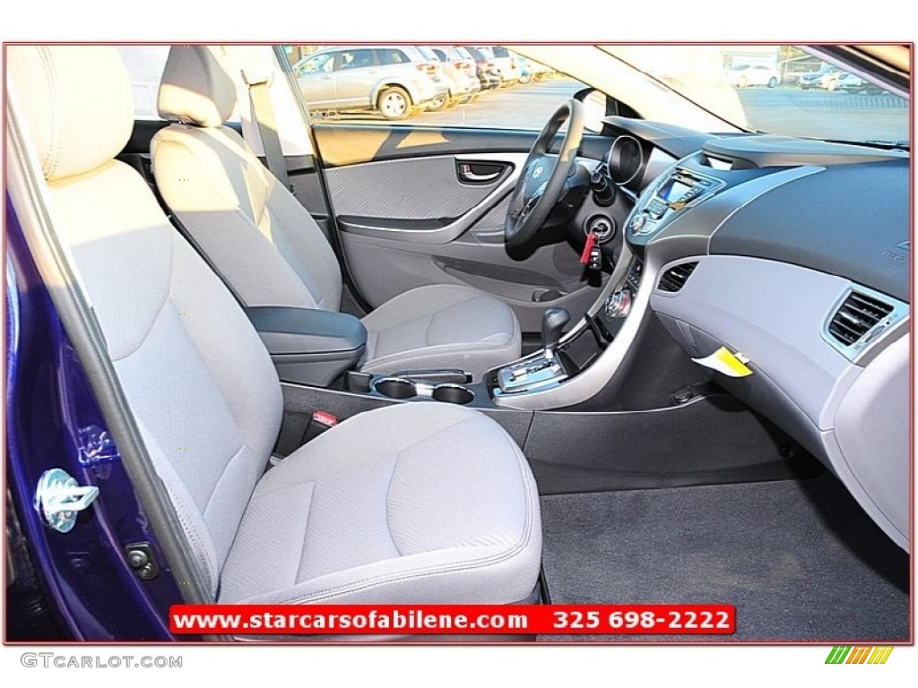 2013 Elantra GLS - Indigo Night / Gray photo #24
