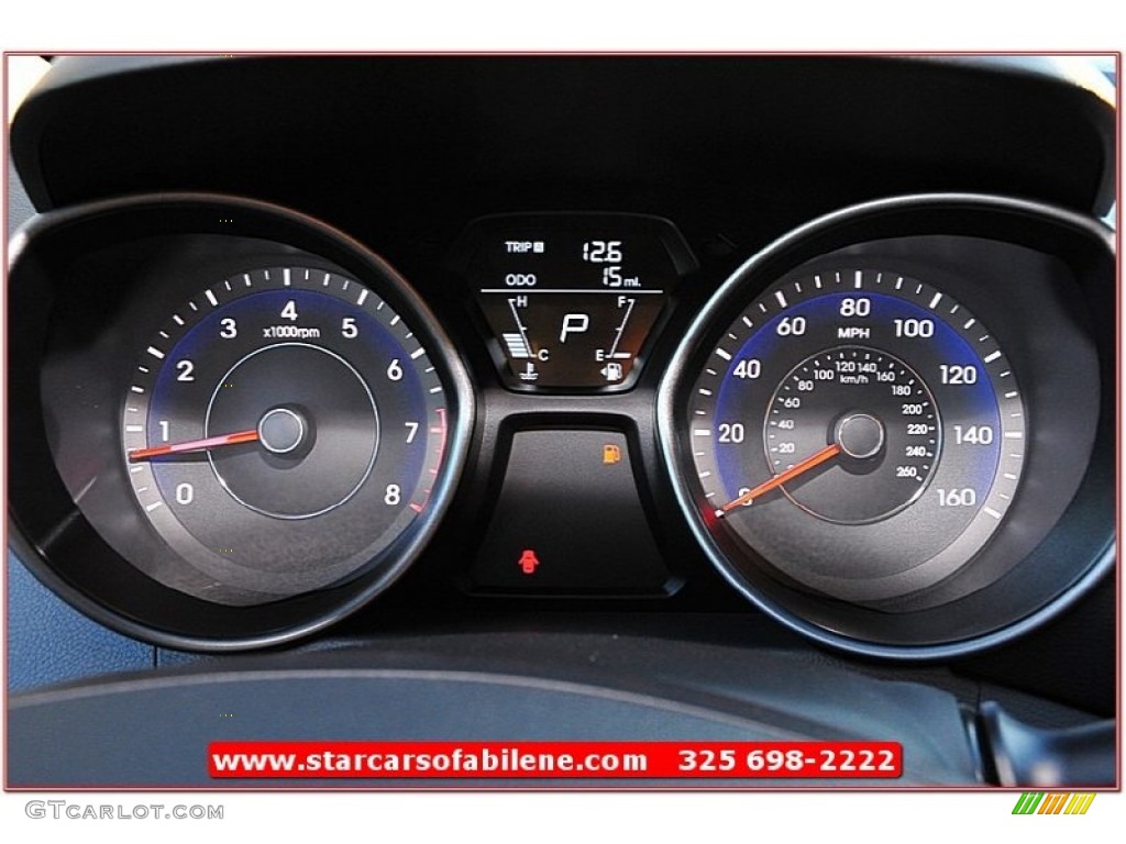2013 Elantra GLS - Indigo Night / Gray photo #33