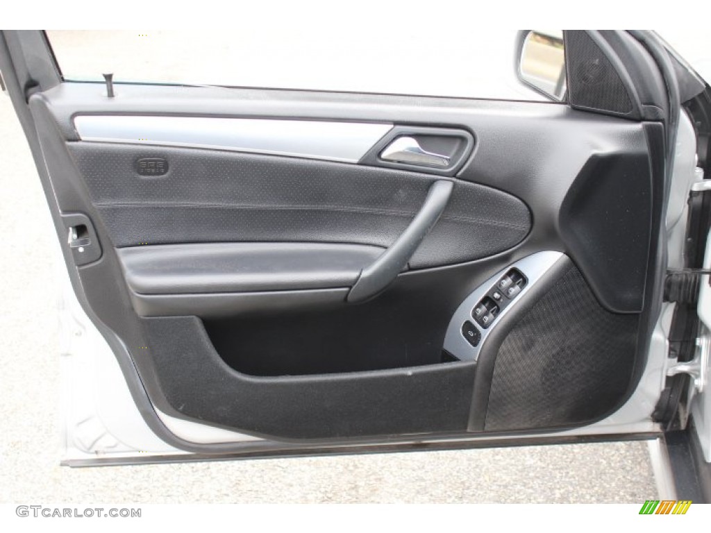 2005 Mercedes-Benz C 230 Kompressor Sedan Black Door Panel Photo #71906039