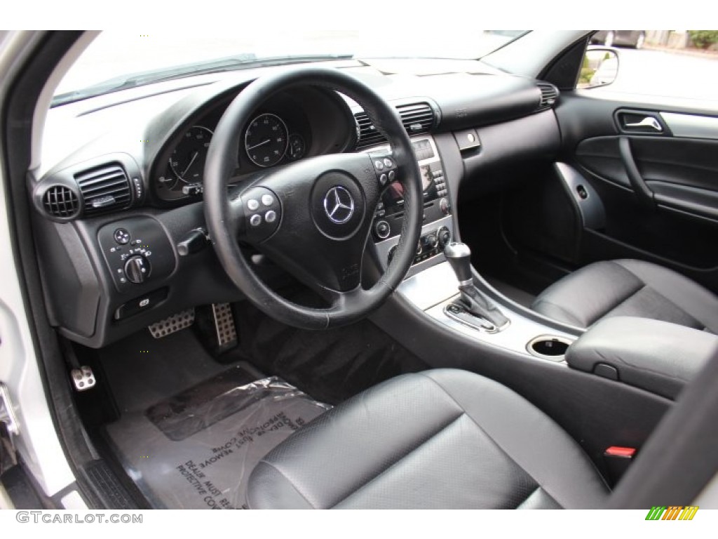 Black Interior 2005 Mercedes-Benz C 230 Kompressor Sedan Photo #71906055