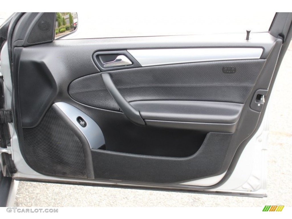 2005 Mercedes-Benz C 230 Kompressor Sedan Black Door Panel Photo #71906352