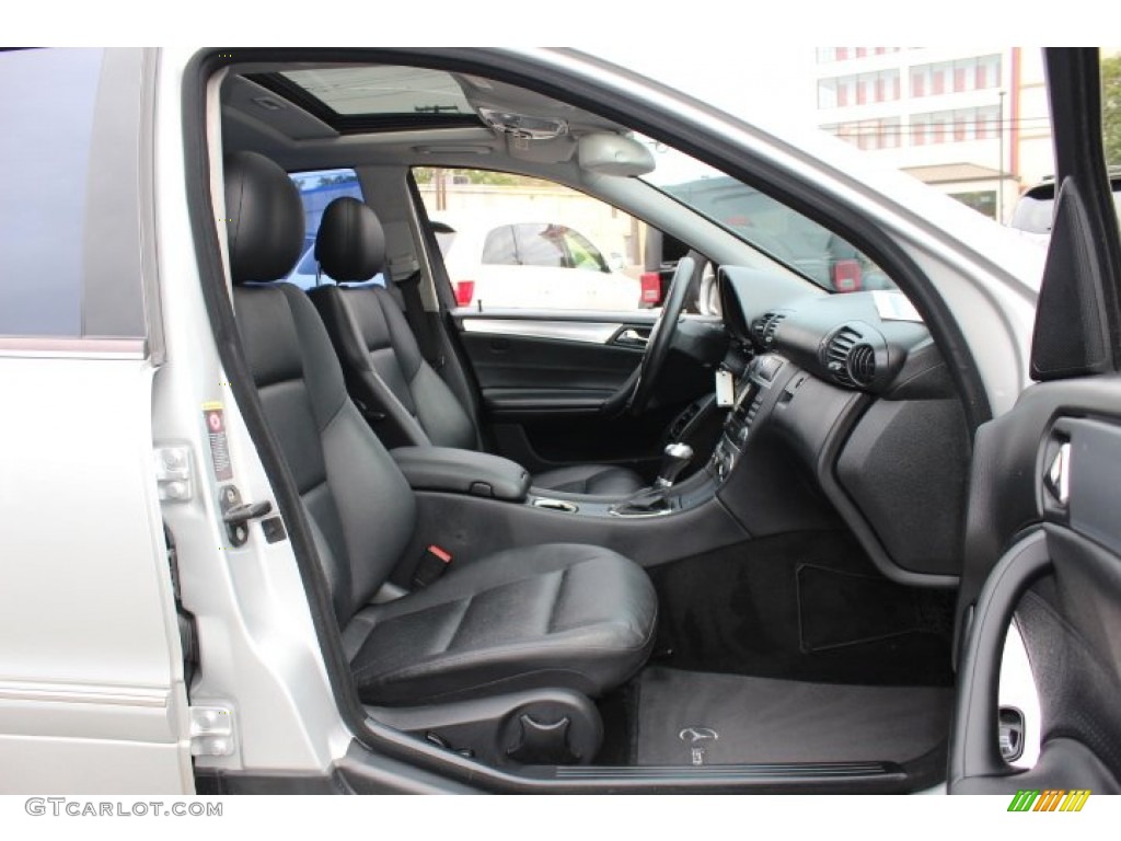 Black Interior 2005 Mercedes-Benz C 230 Kompressor Sedan Photo #71906391
