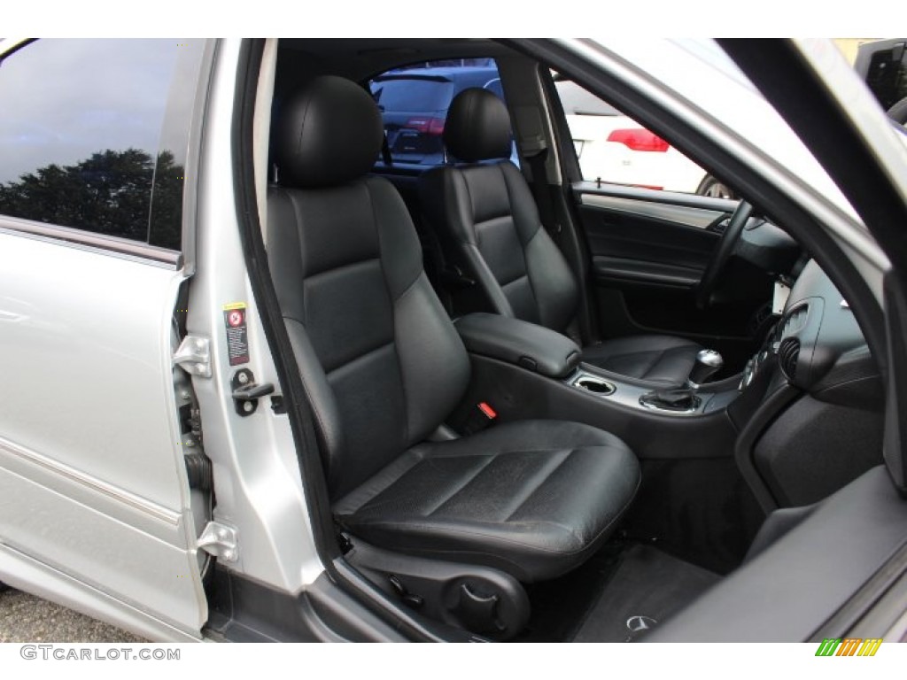 Black Interior 2005 Mercedes-Benz C 230 Kompressor Sedan Photo #71906412