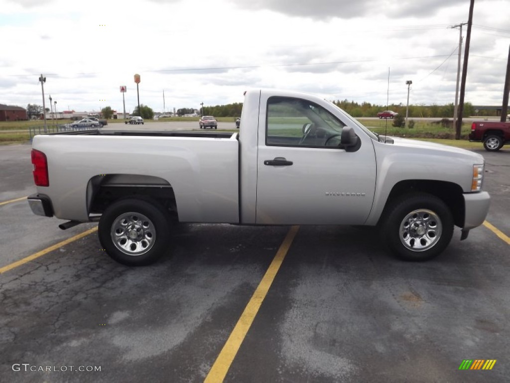 2011 Silverado 1500 LS Regular Cab - Sheer Silver Metallic / Dark Titanium photo #4