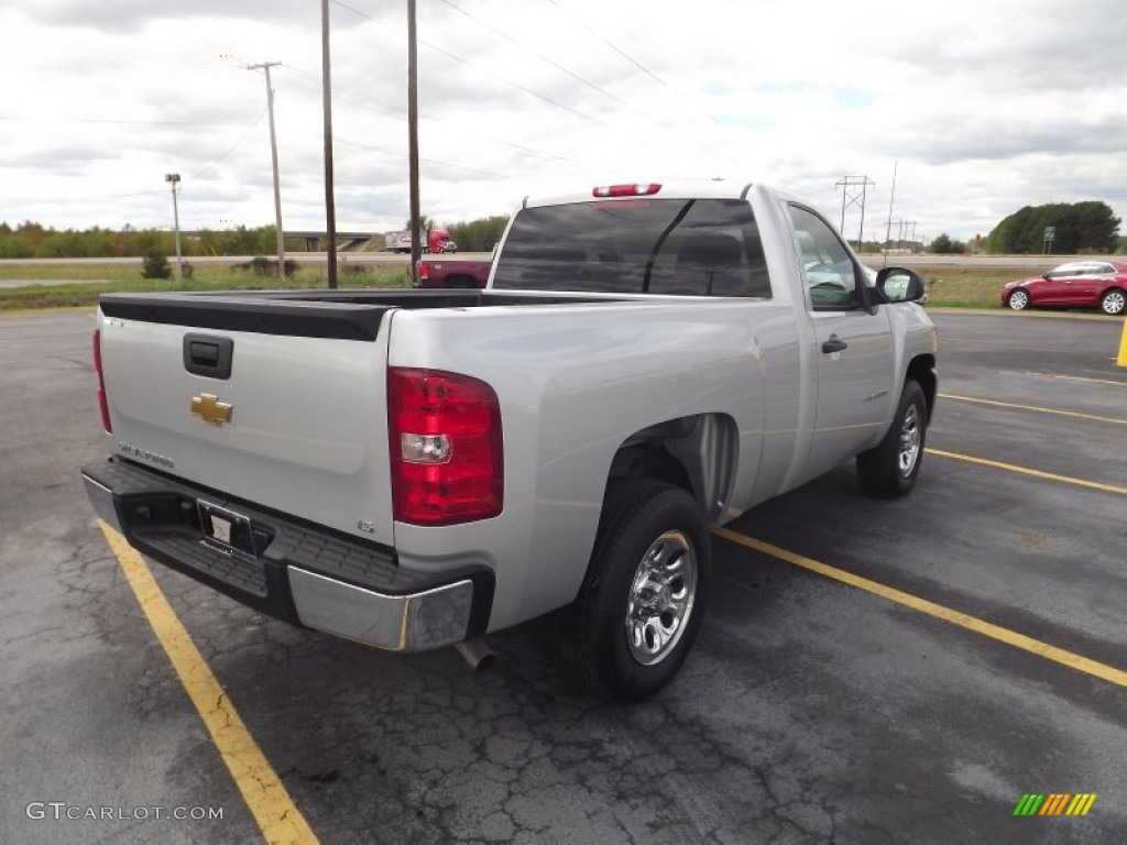 2011 Silverado 1500 LS Regular Cab - Sheer Silver Metallic / Dark Titanium photo #5