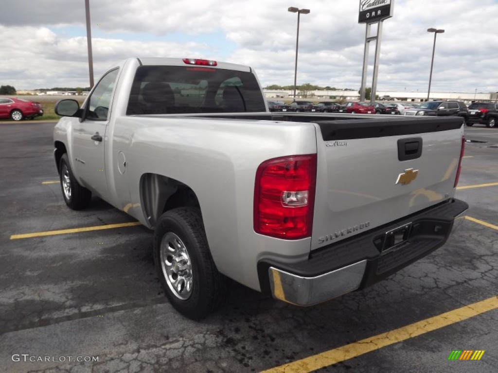 2011 Silverado 1500 LS Regular Cab - Sheer Silver Metallic / Dark Titanium photo #7