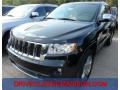 2013 Brilliant Black Crystal Pearl Jeep Grand Cherokee Overland 4x4  photo #1
