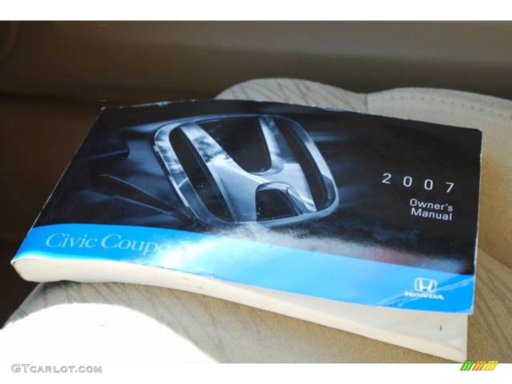 2007 Civic LX Coupe - Taffeta White / Ivory photo #38