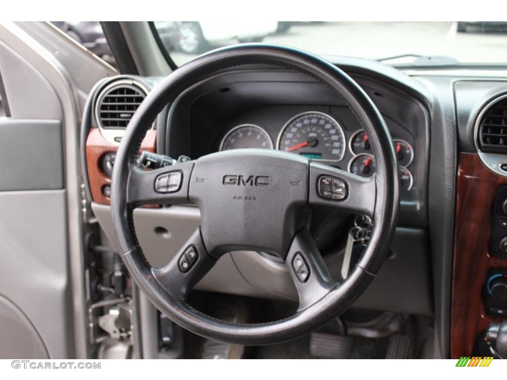 2002 GMC Envoy SLT 4x4 Medium Pewter Steering Wheel Photo #71908182