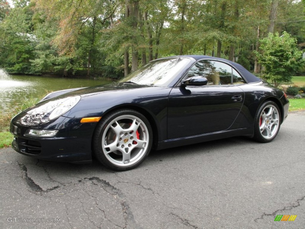 2006 911 Carrera S Cabriolet - Midnight Blue Metallic / Sand Beige photo #1