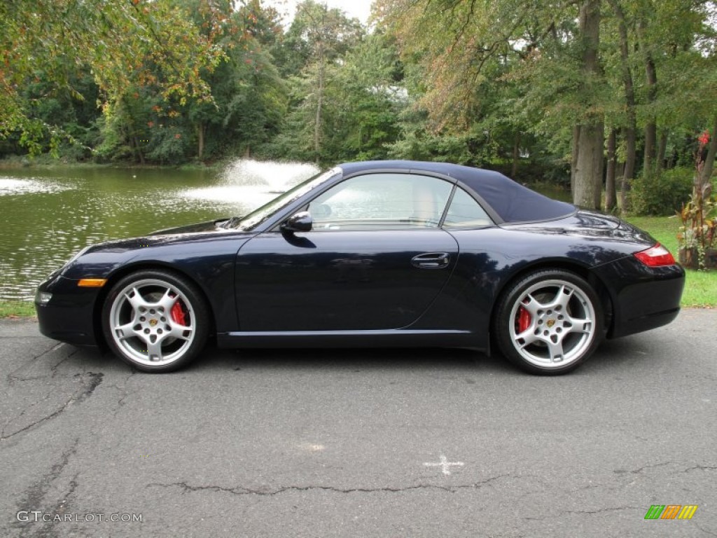 Midnight Blue Metallic 2006 Porsche 911 Carrera S Cabriolet Exterior Photo #71908524