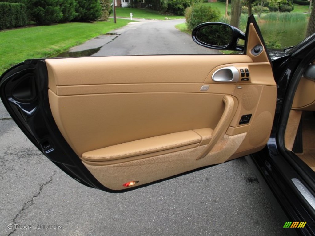 2006 Porsche 911 Carrera S Cabriolet Sand Beige Door Panel Photo #71908695