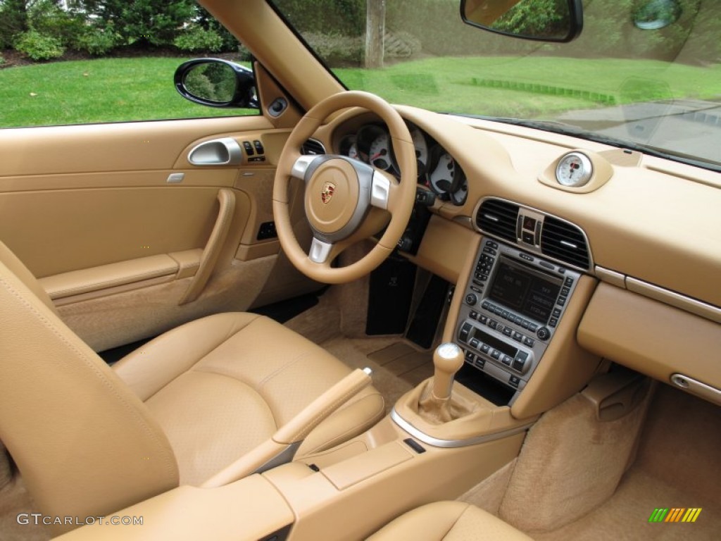 2006 Porsche 911 Carrera S Cabriolet Sand Beige Dashboard Photo #71908755