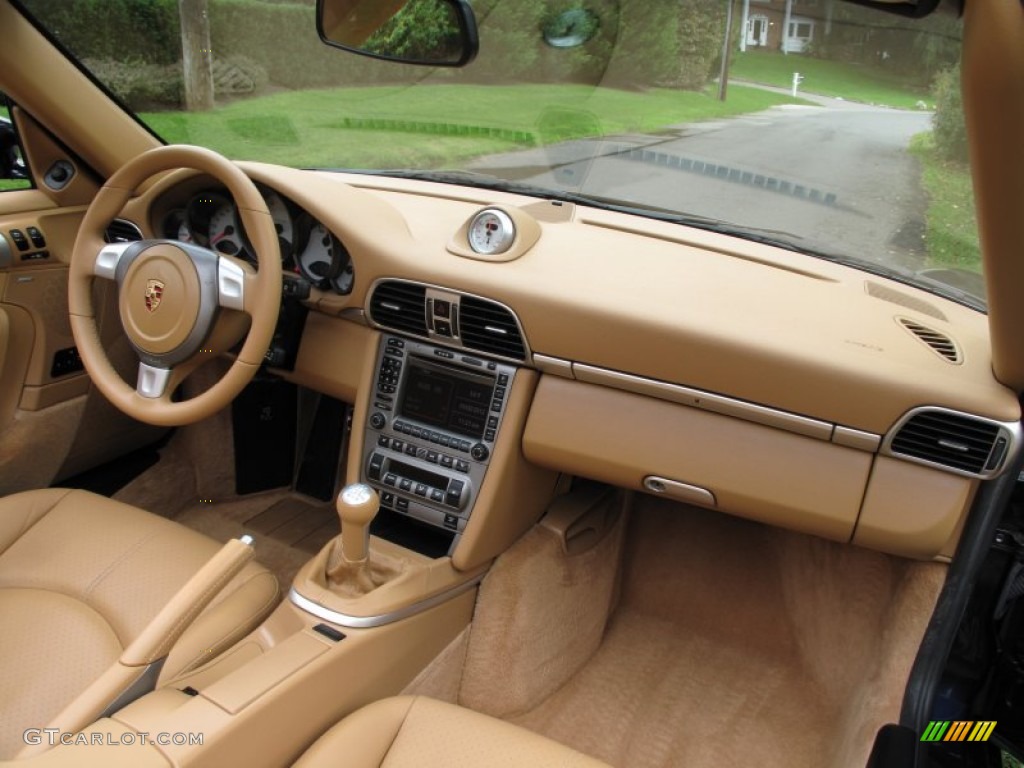 2006 Porsche 911 Carrera S Cabriolet Sand Beige Dashboard Photo #71908776