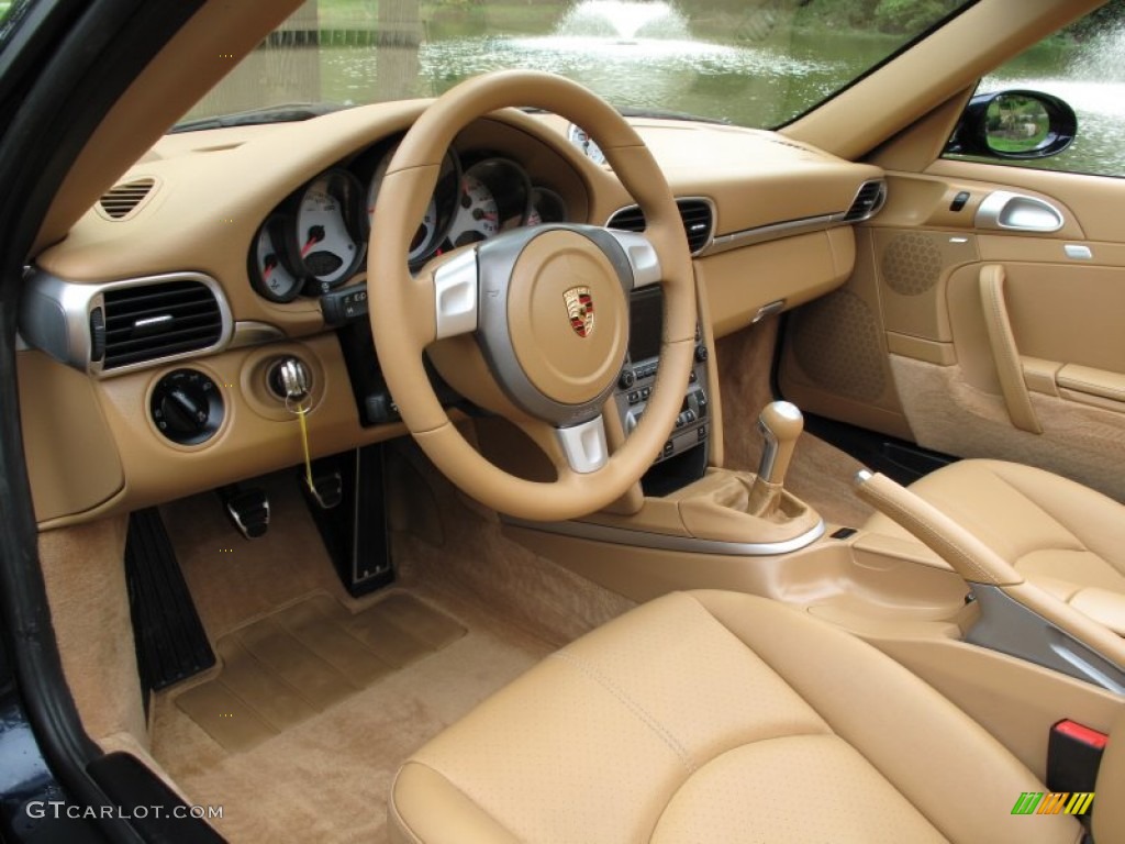 Sand Beige Interior 2006 Porsche 911 Carrera S Cabriolet Photo #71908794