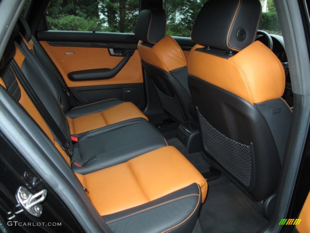 Black Interior 2008 Audi RS4 4.2 quattro Sedan Photo #71909160