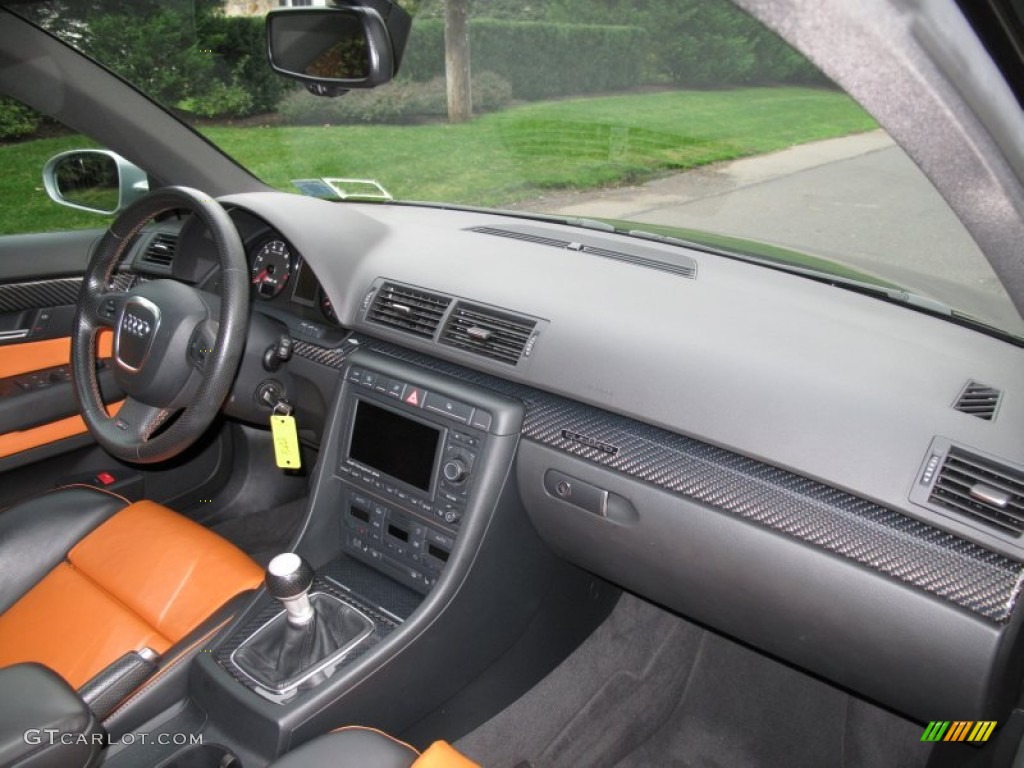 2008 Audi RS4 4.2 quattro Sedan Black Dashboard Photo #71909250
