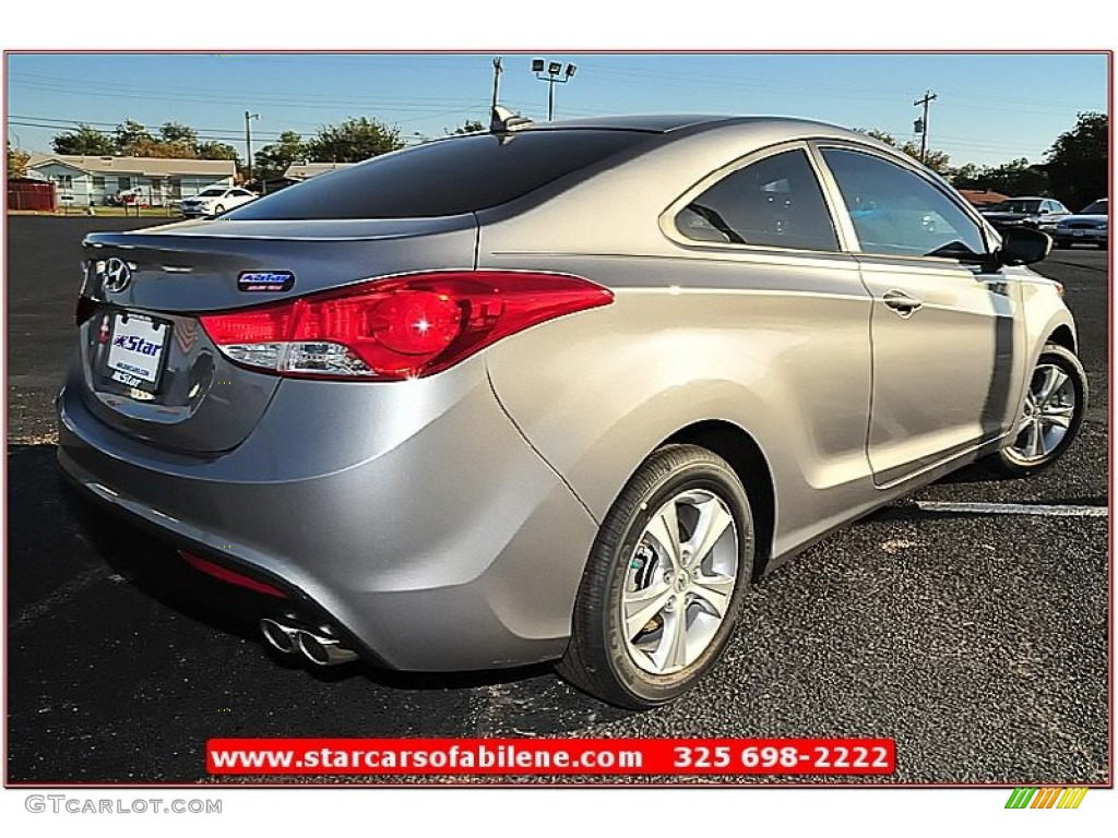 2013 Elantra Coupe GS - Titanium Gray Metallic / Black photo #6