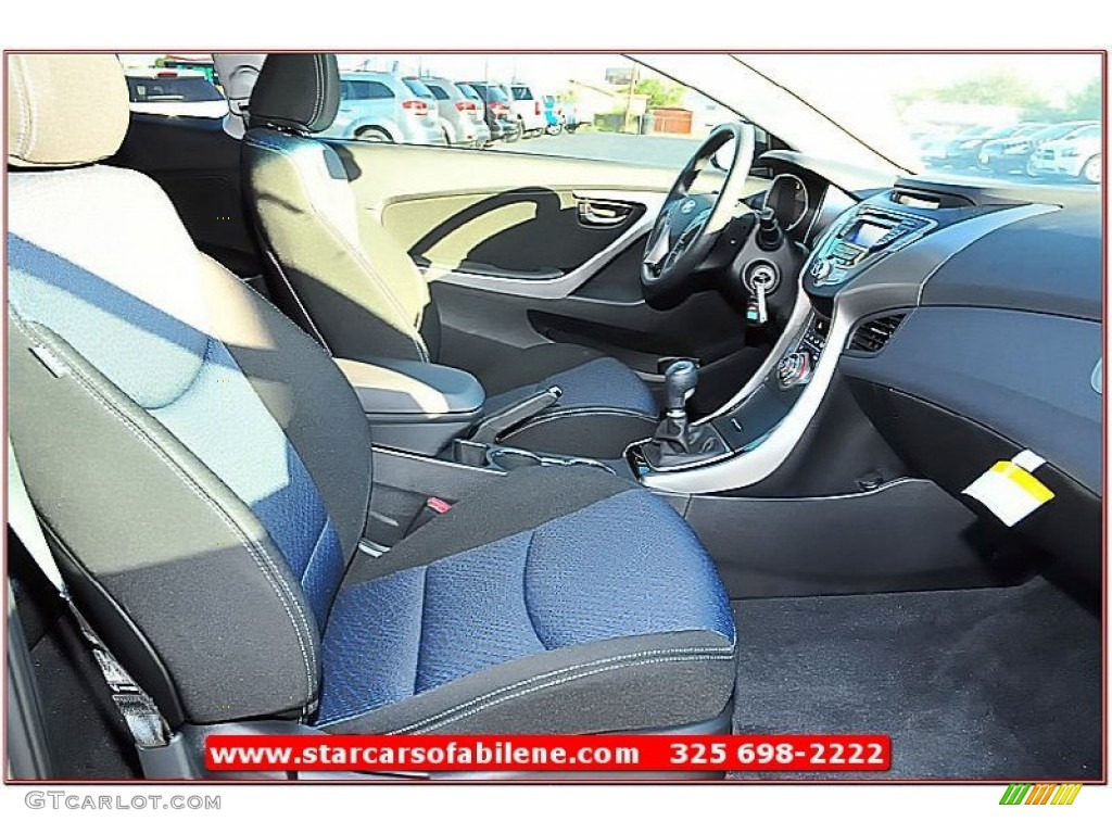 2013 Elantra Coupe GS - Titanium Gray Metallic / Black photo #19