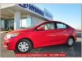 2013 Boston Red Hyundai Accent GLS 4 Door  photo #1