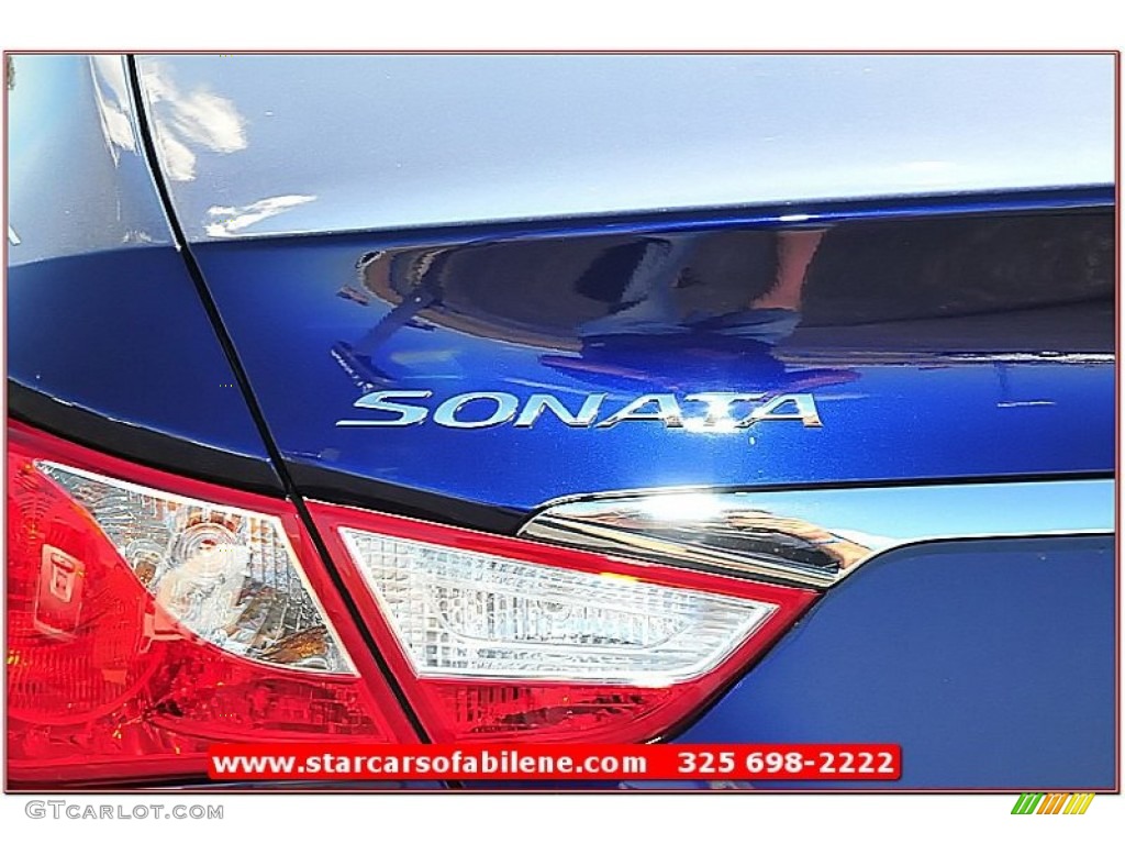 2013 Sonata Limited - Indigo Night Blue / Gray photo #8