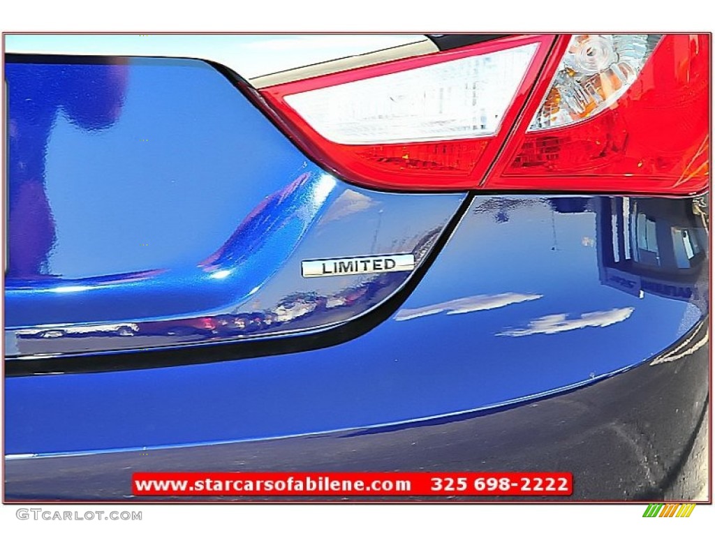 2013 Sonata Limited - Indigo Night Blue / Gray photo #9