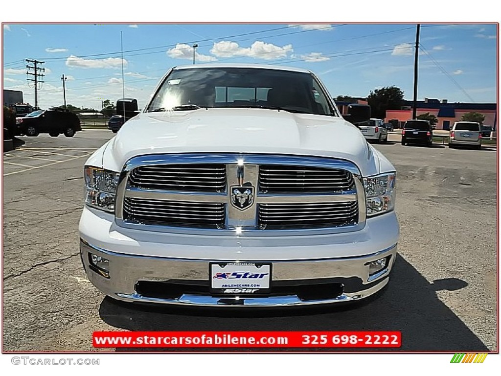 2012 Ram 1500 Lone Star Quad Cab - Bright White / Light Pebble Beige/Bark Brown photo #11