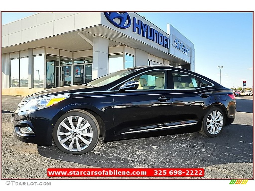 2012 Azera  - Midnight Blue Pearl / Camel photo #1