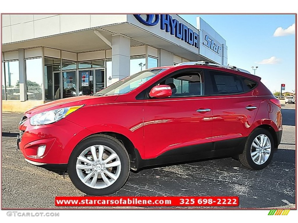 2012 Tucson Limited - Garnet Red / Taupe photo #1