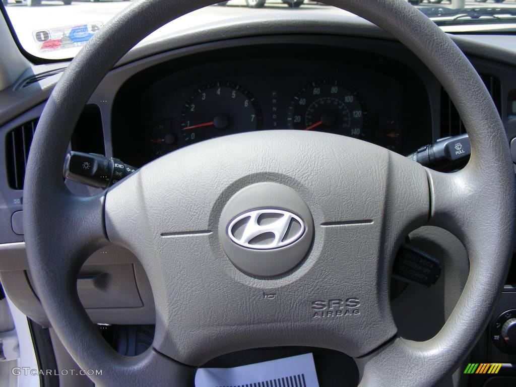 2005 Elantra GLS Sedan - Nordic White / Gray photo #41