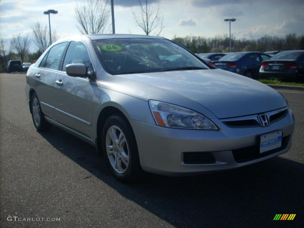 2006 Accord EX-L Sedan - Alabaster Silver Metallic / Black photo #1