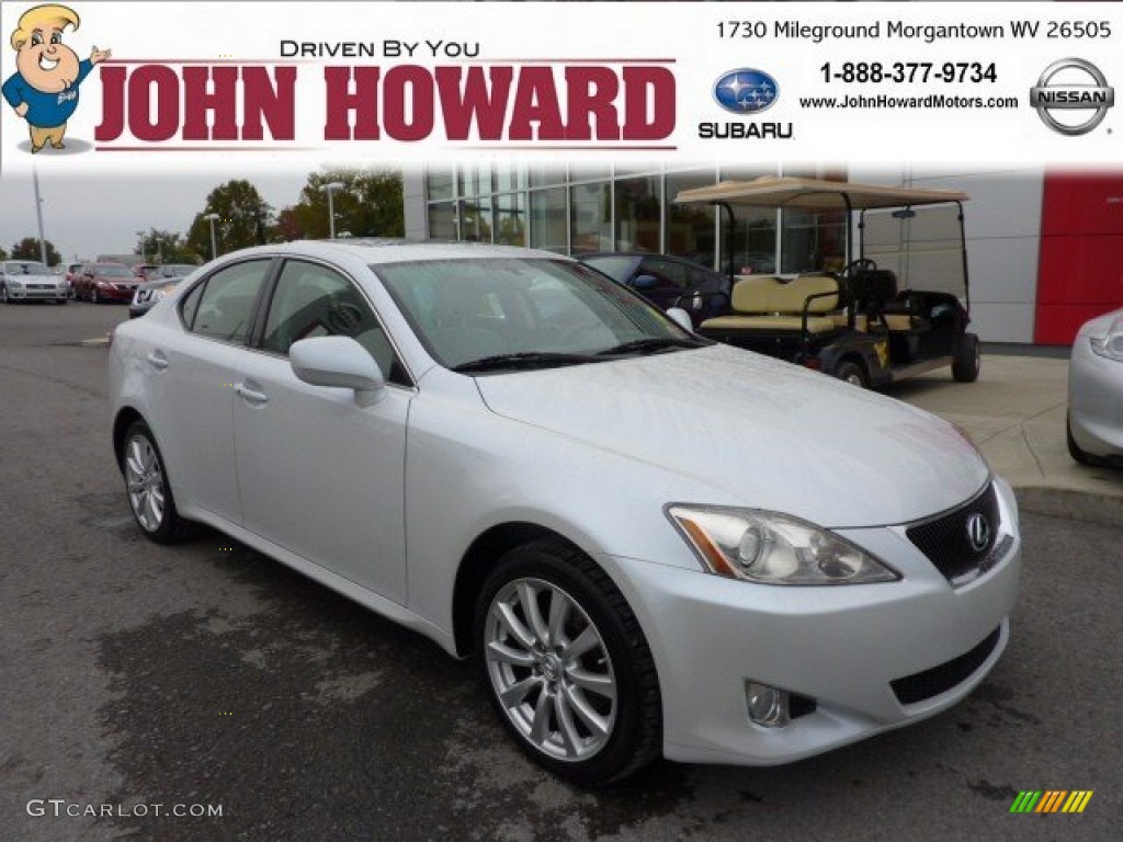 2008 IS 250 AWD - Starfire White Pearl / Sterling Gray photo #1