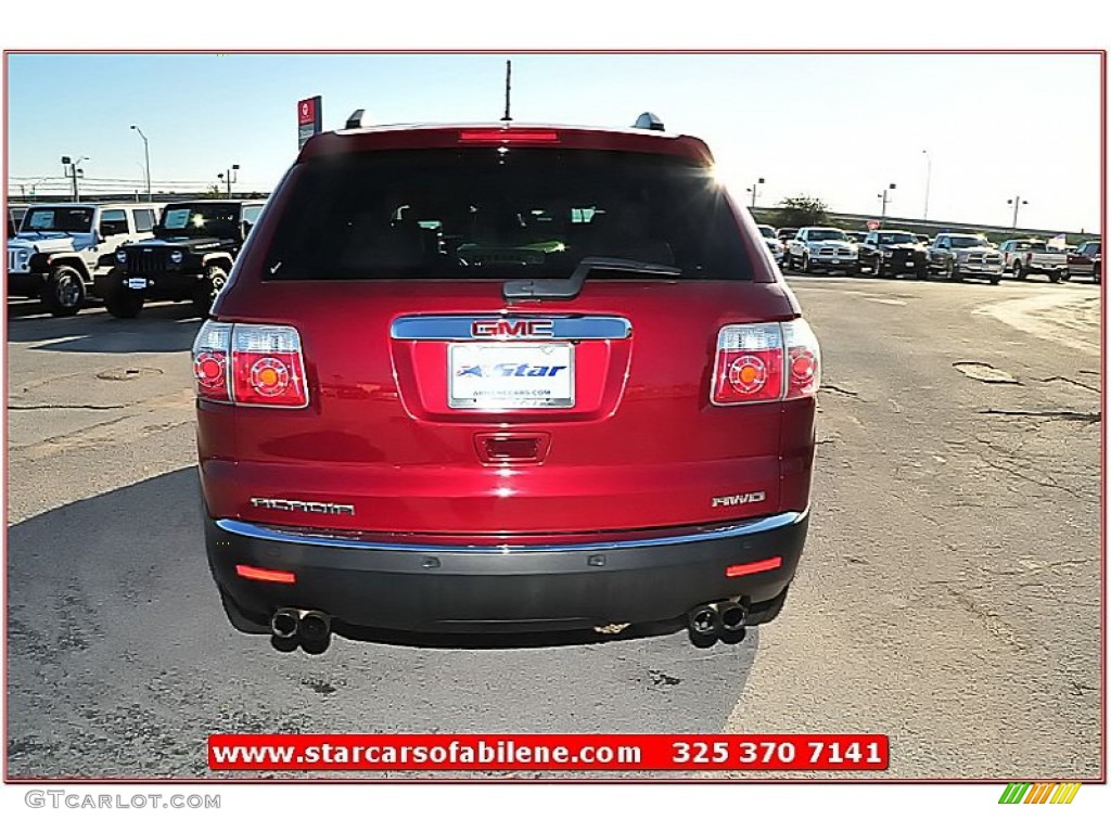 2011 Acadia SLT AWD - Red Jewel Tintcoat / Cashmere photo #5