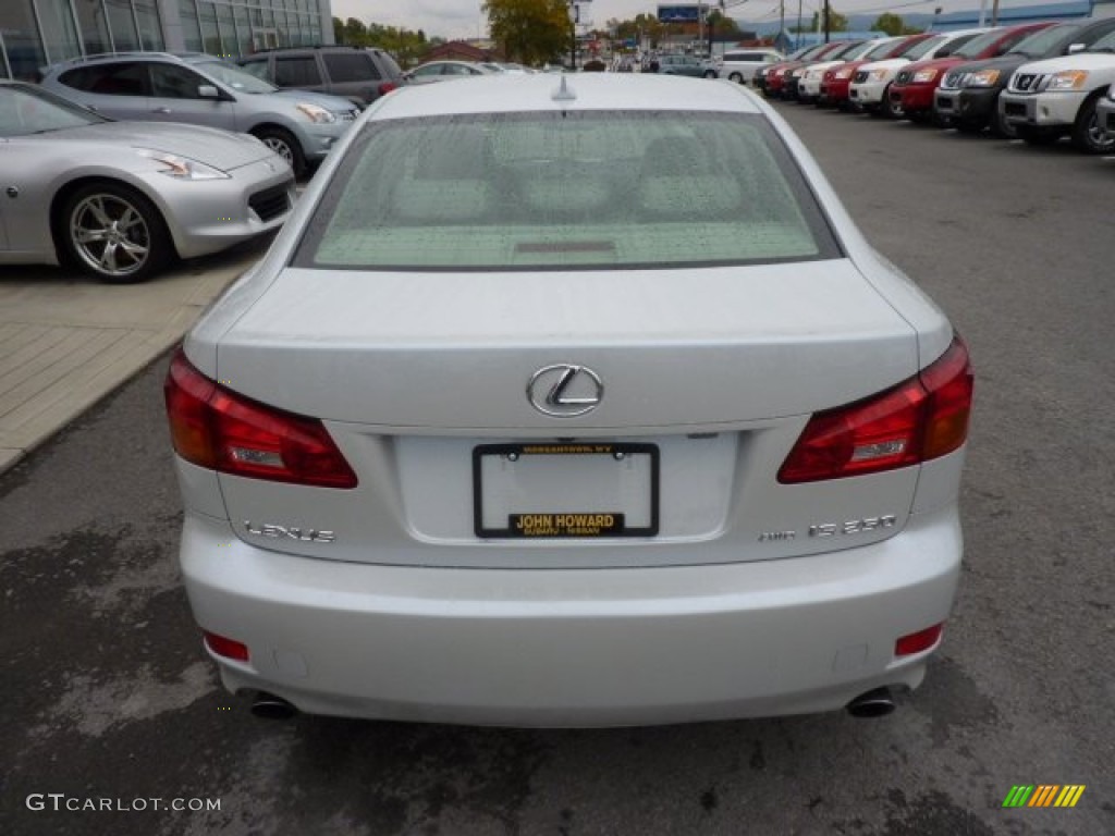 2008 IS 250 AWD - Starfire White Pearl / Sterling Gray photo #5