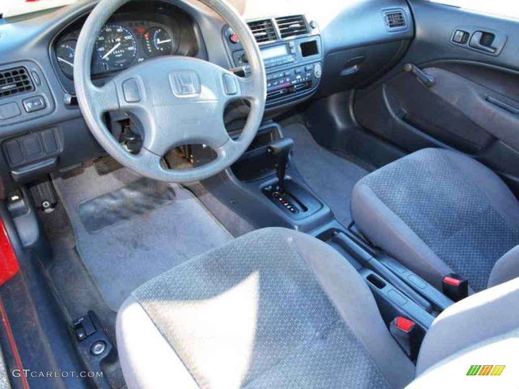1998 Civic DX Coupe - Milano Red / Gray photo #6